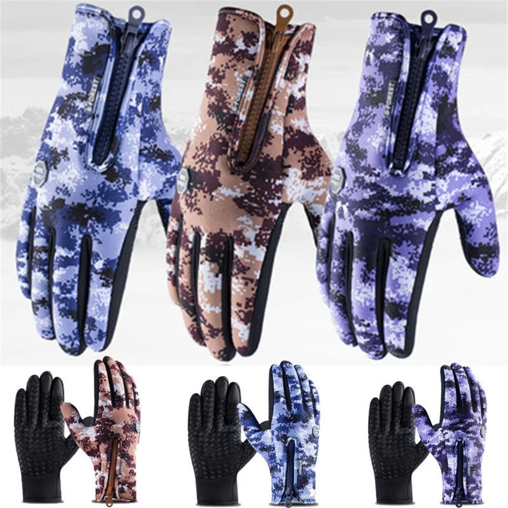 Мужские и женские зимние перчатки с сенсорным экраном, полный палец, спортивные перчатки для бега, для вождения, доступен дропшиппинг