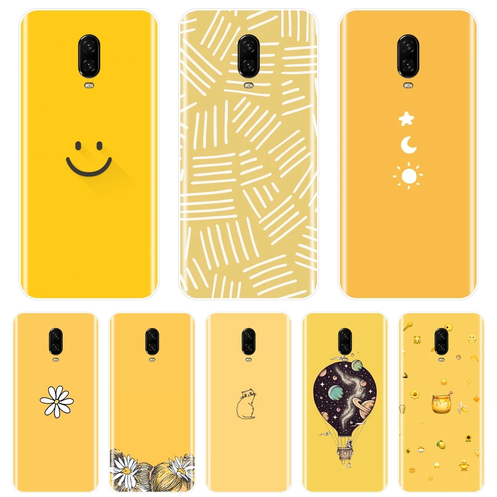 

Back Cover For One Plus 6 6T 5 5T 3 3T Yellow Cat Girl Star Moon Space Smile Soft Silicone Phone Case For OnePlus 6 6T 5 5T 3 3T