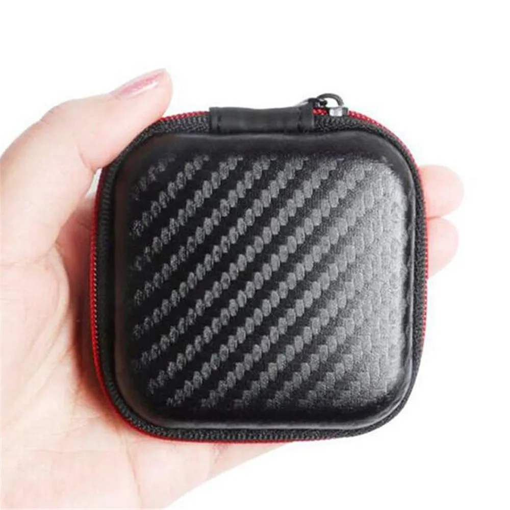 

ISKYBOB Mini Zipper Earphone Headphone SD Card Bag Storage Box Key Wallet