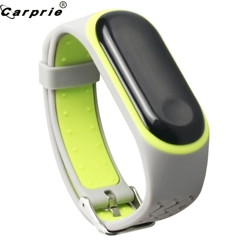 

CARPRIE Durable Silicone Wristband Strap for Xiaomi Mi Band 3 Smart Watch Anti-off Replacement Watch Straps Bands 90130