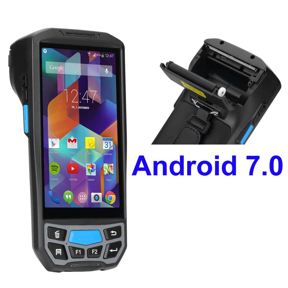PDA Android 7.0 Pos Terminal With Printer Touch Screenin Scanners from