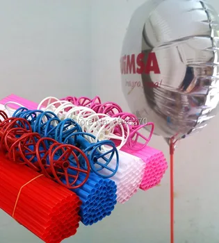 

1000sets 40cm Long Strongest Balloon holder /Plastic sticks and hooks for foil balloons /Rods Kids toys Birthday party favors