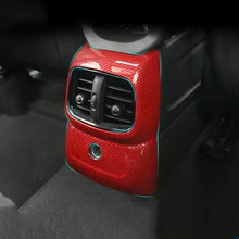 Углеродное волокно заднего Кондиционер Вентиляционный Выход крышка планки Стикеры наклейка для MINI Cooper One JCW Clubman Countryman F60 стайлинга автомобилей