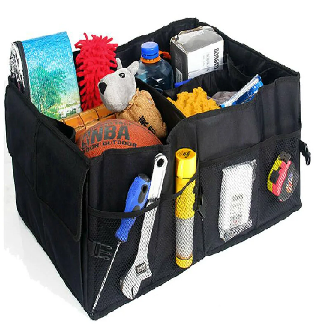 1X Car Trunk Storage Bag Multifunction Racks Folding Nets Car Trunk Bag