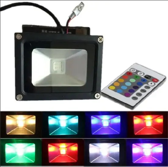 

85-265V IP65 Outdoor Light Waterproof Spotlight White Warm White RGB Flood Light Projecteur LED Exterieur with EU/US/AU Plug