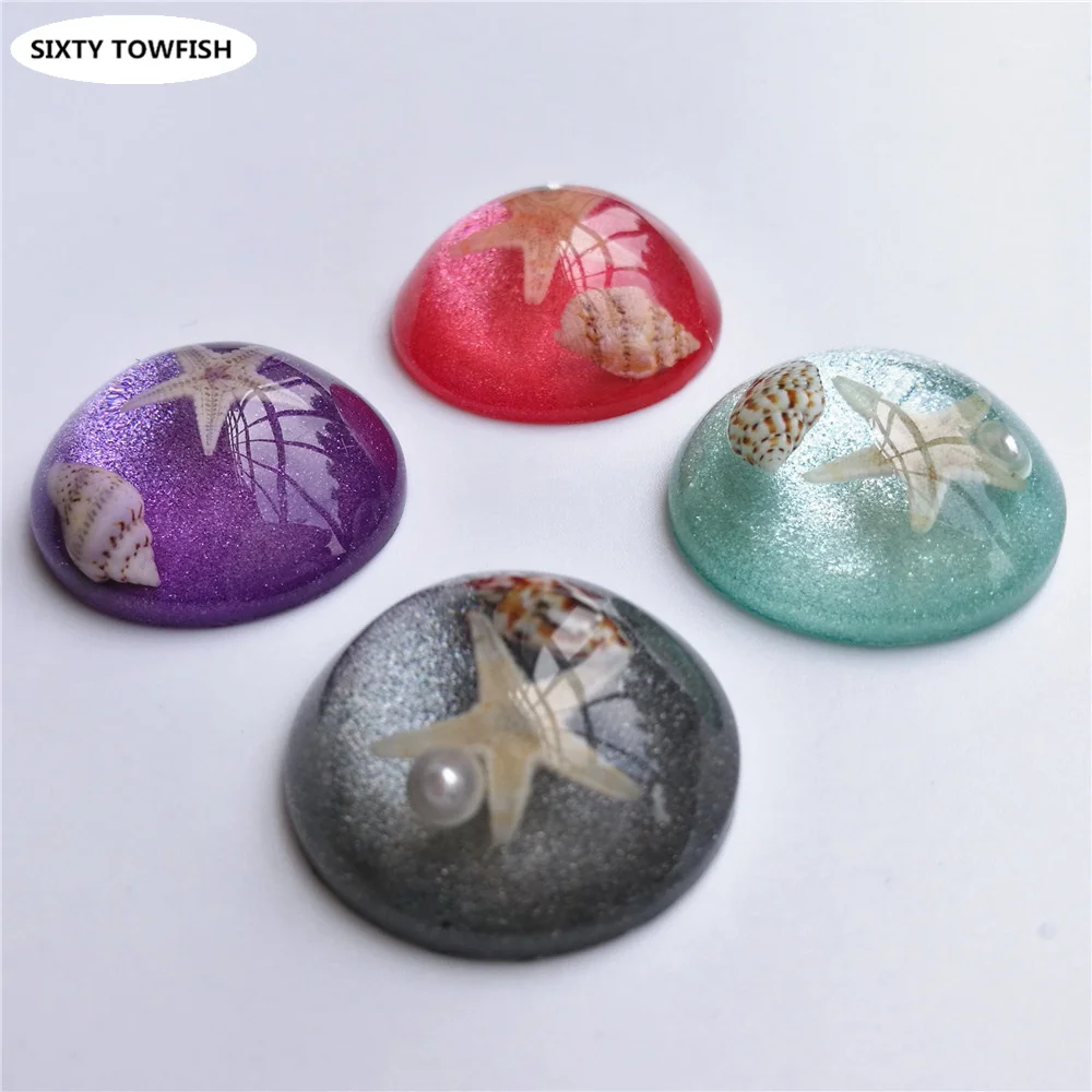 

5 шт., Круглый куполообразный кабошон диаметром 25 мм, 6 цветов