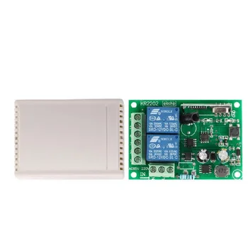 

dhl or fedex 200pcs 433 Mhz Universal Wireless Remote Control Switch AC 85V ~ 250V 110V 220V 2CH Relay Receiver Module and RF
