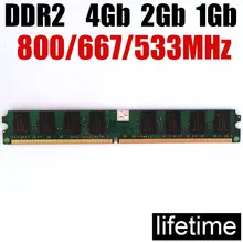 Оперативная память 4 Гб ddr2 2 ГБ для Intel/для AMD DDR2 800 667 МГц-1 Гб 2 ГБ 4 ГБ ddr2 Оперативная память-пожизненная Гарантия-800 МГц 667 МГц 533 МГц