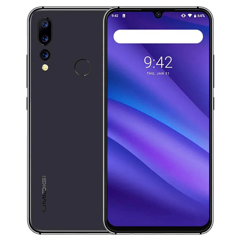 Смартфон UMIDIGI A5 PRO 4G 6,3 дюймов FHD + Android 9,0 мобильный телефон 4 ГБ ОЗУ 32 Гб ПЗУ 16.0MP + 8.0MP + 5.0MP задняя камера мобильный телефон