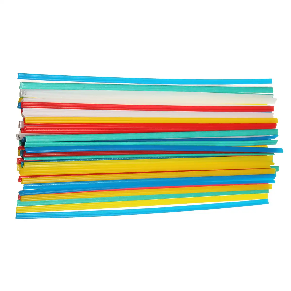 Kamas 50pcs 5 Colors Plastic Welding Rods 25cm Length Welder Sticks Blue/White/Yellow/Red/Green 