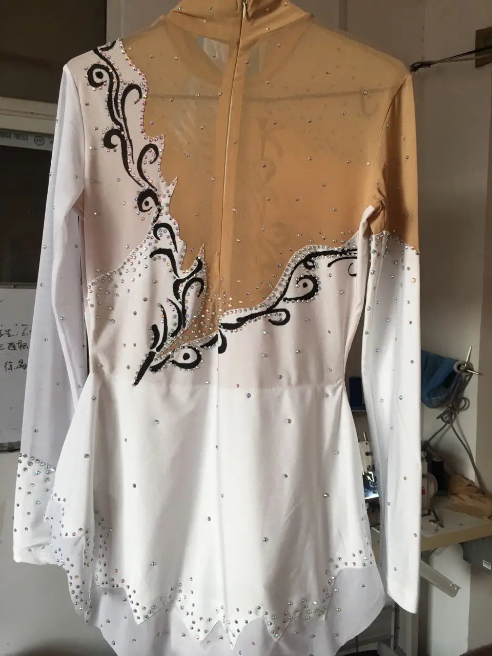 shippingwhitecompetition Катание на коньках Женщины Катание на коньках платье девочки Катание на коньках одежда customSD498