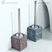 Ceramic Base Cleaning Brush Marble Pattern long-handled Cleaning Suit Toilet Brush Bathroom Accessory Set Home Decoration