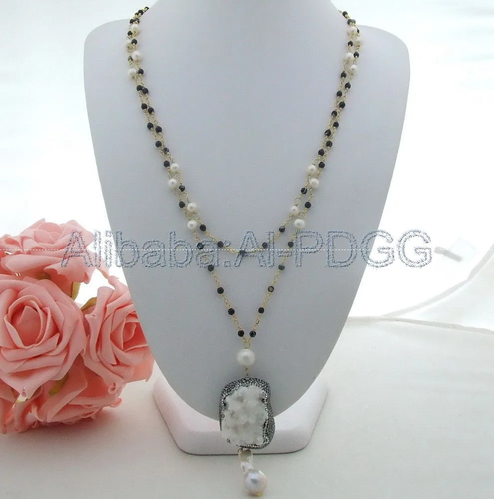 

30''-32'' Keshi Pearl Stone Necklace