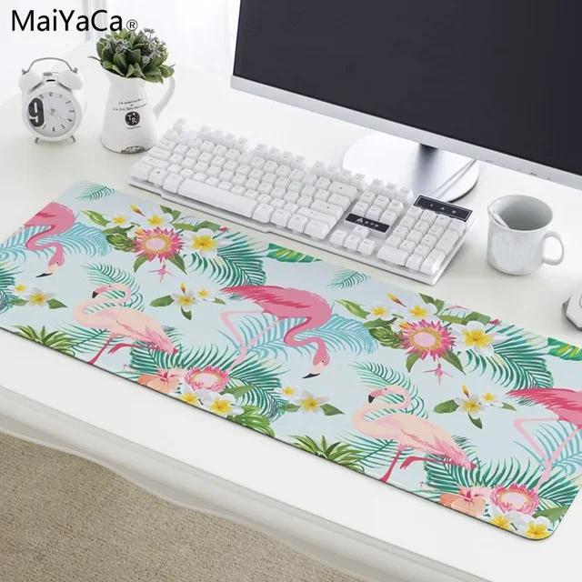 Lock Edge 30X60cm MaiYaCa высококачественный Фламинго высокоскоростной коврик для мыши большой игровой коврик для мыши Коврик для клавиатуры - Цвет: Lock Edge 30X60cm
