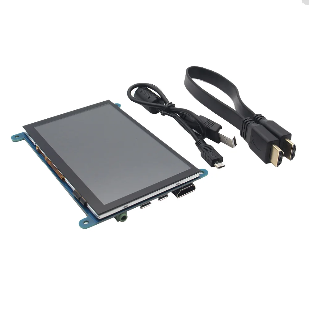 5 дюймовый сенсорный ЖК экран 800x480 HDMI с экранным меню для Raspberry Pi 3 B +/BB Black|ЖК-модули|