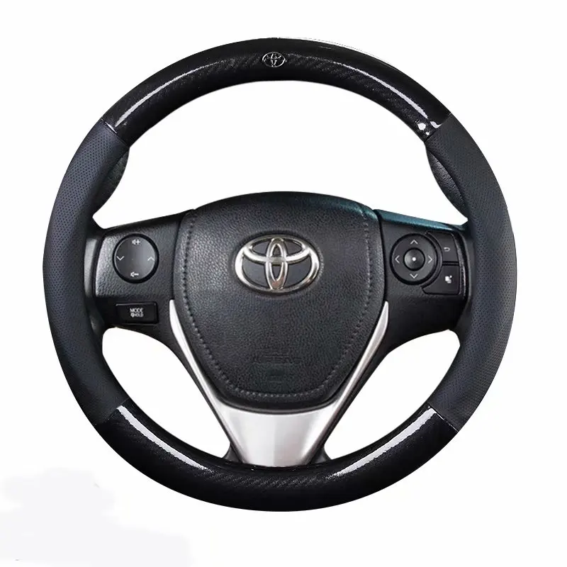 Car Steering wheels Cover 37 38cm for Toyota 86 HiAce Innova Noah Prius