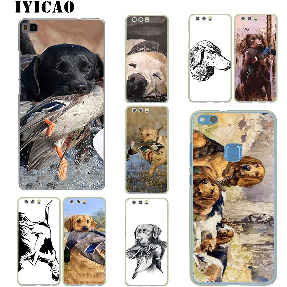 Iyicao для охотничьих собак арт жёсткий чехол с животным huawei P30 P20 P9 P10 плюс P8 Lite Pro P Smart