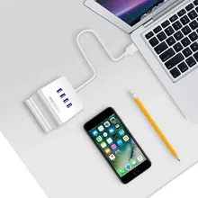 4 в 1 4 порта концентратор 3,0 адаптер Универсальный прочный разъем с держателем телефона черный портативный кабель передачи аксессуары