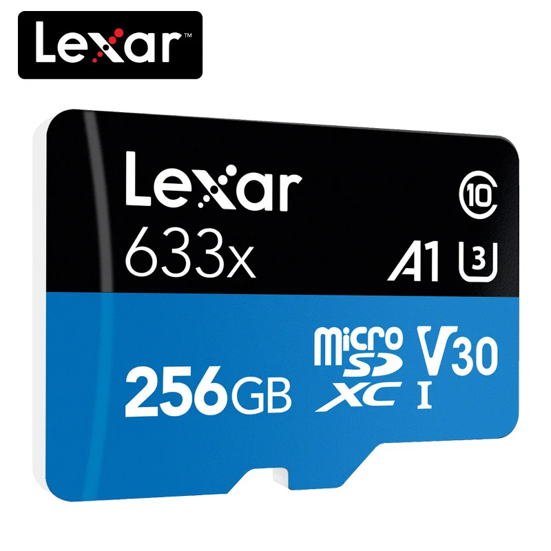 256GB Lexar 128GB карта Micro SD 256 Гб карта памяти 512 ГБ до максимума 95 м/с объемом памяти 32 Гб или 64 ГБ, Class10 633x cartao de memoria TF флеш-карта - Емкость: 256GB