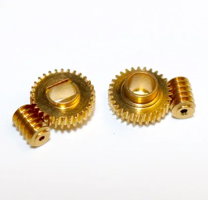 

Diameter:9.6mm Minimum 0.3M-30T Copper Worm Gear+Worm Rod Miniature Combination Electric Motors Remote Control Model