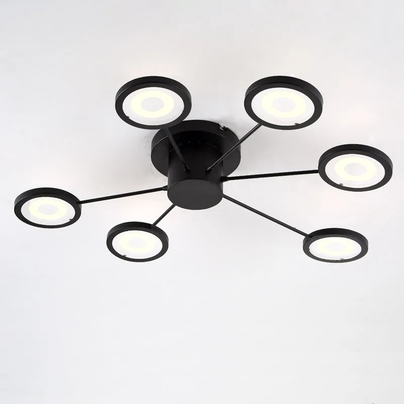 Modern Design Led Chandelier Lighting Living Room Kitchen Foyer Loft Lustre Acrylic Lamp Decor Home Light Fixtures White Metal Modern Design Led Chandelier Lighting Living Room Kitchen Foyer Loft Lustre Acrylic Lamp Decor Home Light Fixtures White Metal
