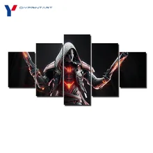 Reaper Overwatch Weapon 5 Pieces Posters and Prints House Decoration Living Room Decoration A0879