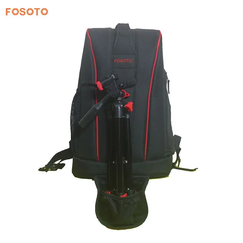 

FOSOTO Camera Backpack Bag Case with tripod for Canon Nikon Sony DSLR Traveler Lens Camcorder Tablet nylon bag