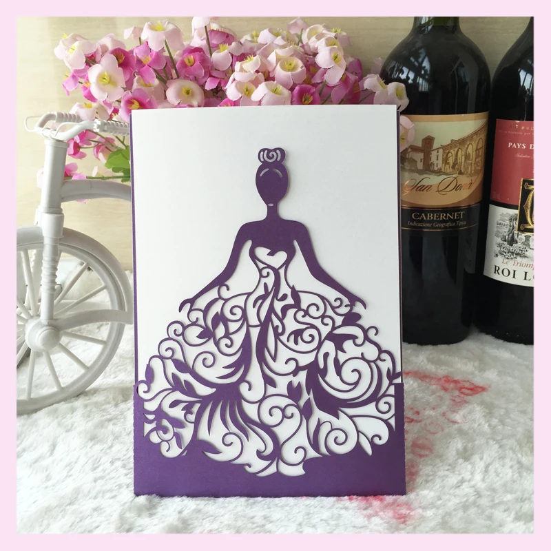 Online Buy Wholesale laser cut invitations from China 