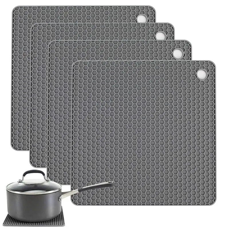 

opening promotion-Silicone Pot Holders,Silicone Trivets Multi-Purpose Hot Pads Heat Resistant,Non-Slip,Insulation,Durable,Flex