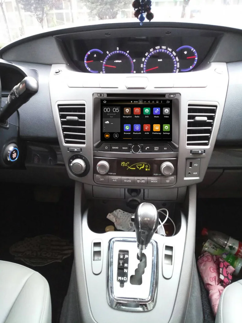 

7" two din andorid 9.0 Car Multimedia Player For SsangYong RODIUS 2014 with GPS navi stereo radio video built in wifi camera