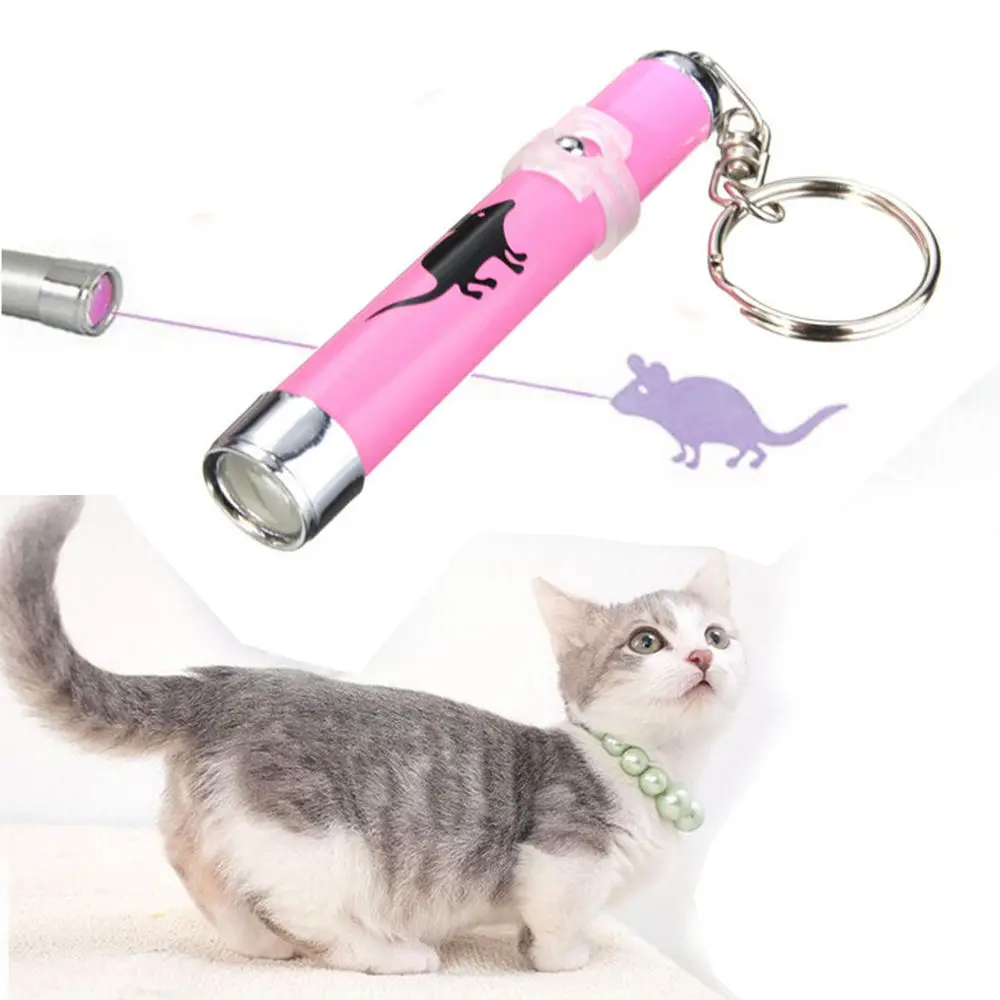 BestP Creative Funny Pet Cat Toys Portable LED Laser Pointer light Pen With Bright Animation