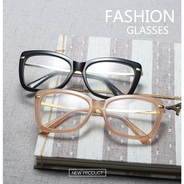 Spectacle Frame Women Eyeglasses Computer Myopia Optical For Female Eyewear Clear Lens Glasses Frame 3