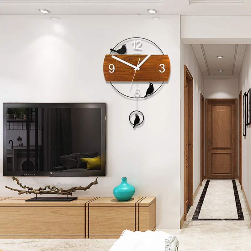 decor acrylic mirrored decorative sticker wall clock metal pendulum clock watch for wall double sided wall clock clock cuckoo clock 3d living room clock luxury wall clock wallclock cavalier king  (10)