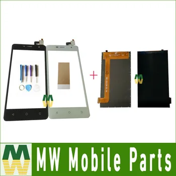 

1PC/ Lot For Micromax Q351 Seperate LCD Display + Touch Screen Replacement Part Black White Color with tools+tape