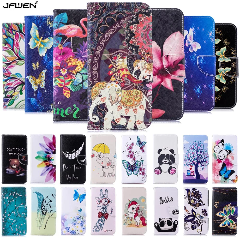 

Cute Cartoon Leather Case For Funda Huawei Honor 10 Wallet Case Flip Wallet Phone Cases For Coque Huawei Honor 10 Case Cover