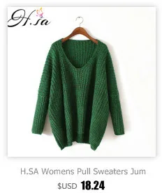 H.SA Winter Warm Sweaters and Twisted Pullovers Women Casual Short Feminino Knitted Sweater Jumpers Cheap Sweaters China sueter