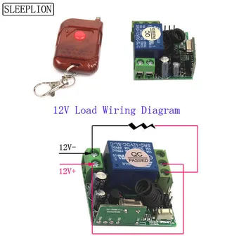 

Sleeplion Door Access Control System 12V 1CH Wireless Remote Switch Remote Control Light Switch Receiver Transmitter 315/433MHz