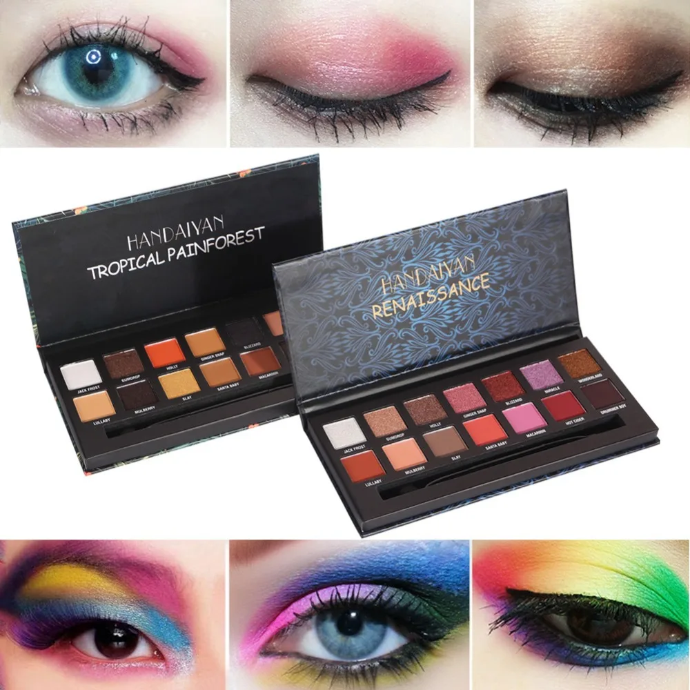 

14 Color Eyeshadow Pallete Make up Long-lasting Eye Shadow Earth Tone Matte Easy to Wear Makeup Palette paleta de sombra