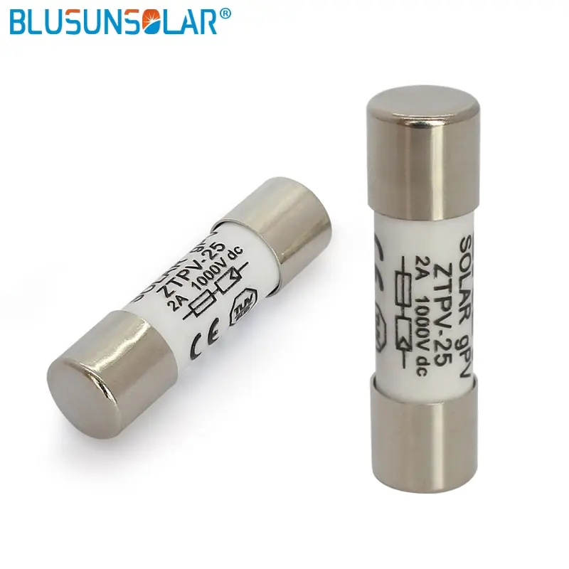 

200 pcs PV Solar Fuse 2A-30A 1000VDC Fusible 10x38mm PV for Solar Power System TUV