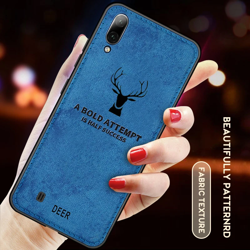 

Cloth Deer Phone Case For Samsung Galaxy M10 M20 M50 M30 A30 A50 A305F A505F A 30 50 M 10 M20 Soft Silicone Cover Fundas