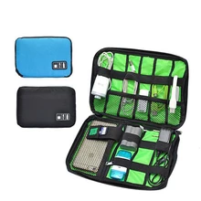 Large Shockproof USB Cable Earphone Storage Bag Flash Drive Organizer Digital Gadget Holder Travel Cellphone Mobile Charger Case