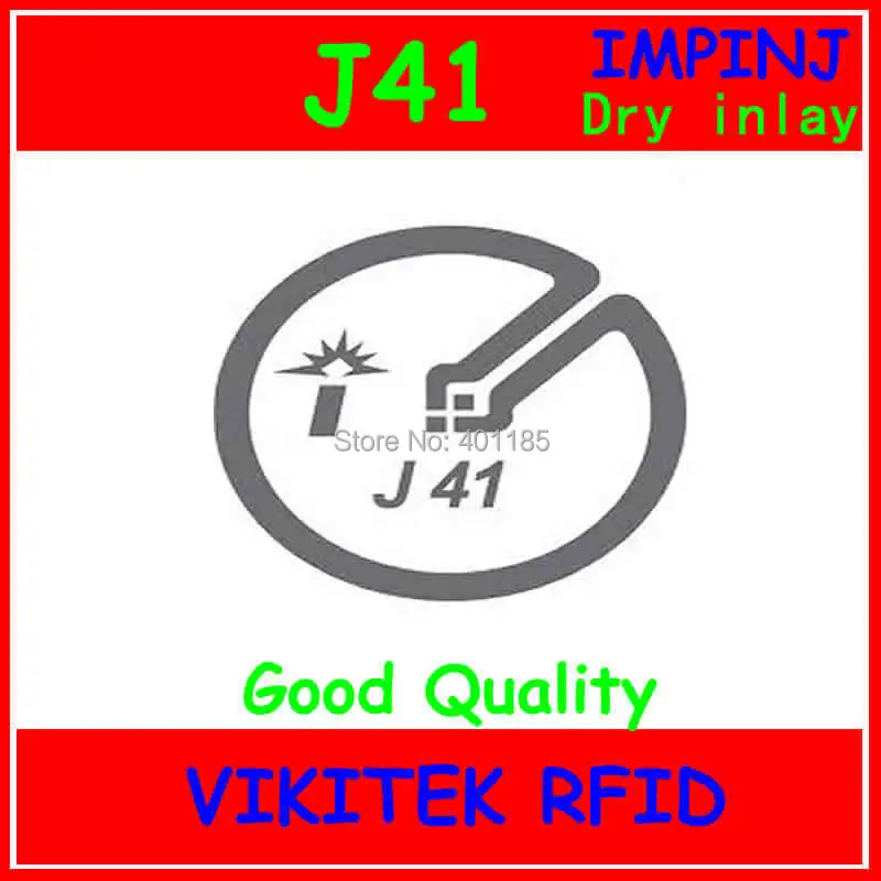 Impinj J41 UHF RFID сухая инкрустация 860-960 МГц Monza4 915 м EPC c1g2 ISO18000-6C может использоваться для RFID тегов и этикеток