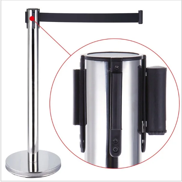 Buy 2018 2 Pack Retractable Crowd Control Stanchion Queue Barriers Post Black