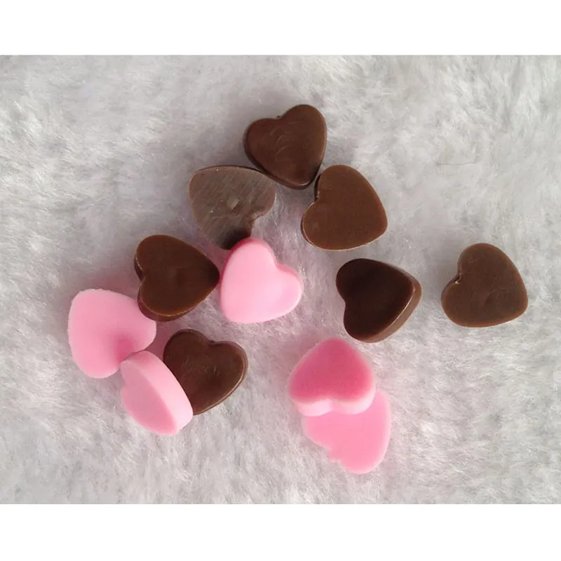 

100 PCS/.LOT Fashion Sweet Heart Chocolate Cute Miniature Fake Chocolate for DIY Decoration Plastic Crafts Accessories #DIY025