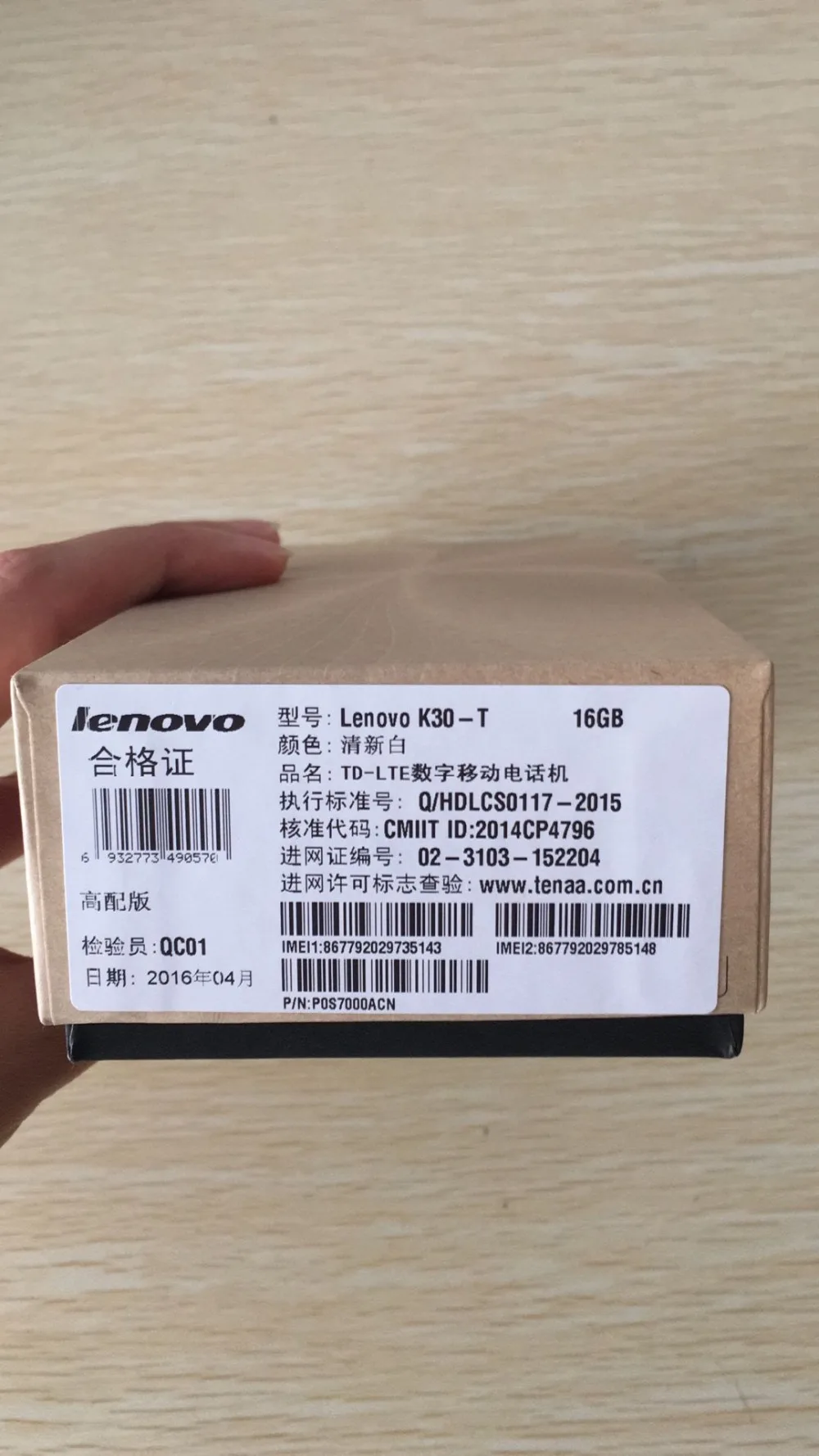 Мобильный телефон lenovo K3 K30-T K30T, 1 ГБ ОЗУ, 16 Гб ПЗУ, Android 4,4, четырехъядерный процессор Snapdragon 410, 5 дюймов, ips, 1280x720 P, 2 Мп+ 8 МП