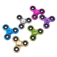 Ручной Spinner медь три Spinner непоседы игрушка EDC сенсорная Непоседа Spinner Для аутизма и СДВГ Дети/взрослых, смешные анти-стресс игрушки