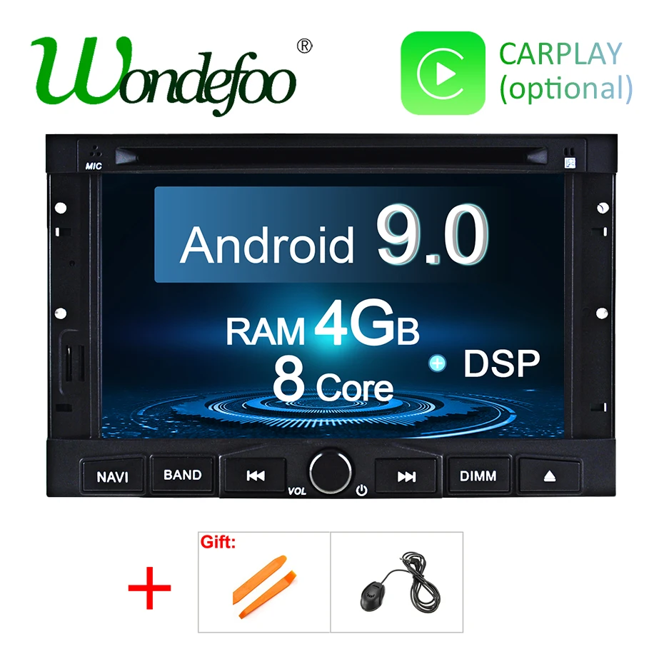

DSP Android 9.0 Auto GPS for PEUGEOT 3008 5008 Partner Citroen Berlingo DVD Player Stereos Touch Screen AV Output Radio Headunit