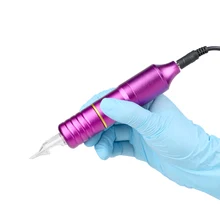 

Solong Hybrid Tattoo Pen Rotary Tattoo Machine Needle Cartridges for shader linner coloring purple EM108-4