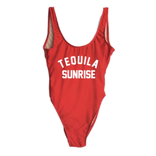 Женский цельный купальник TEQUILA SUNRISE сексуальный купальный костюм с низкой