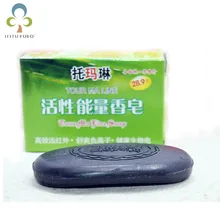 1 шт. активная энергия бамбуковое турмалиновое мыло для ance лица и тела Красота Здоровый Уход мыло WYQ